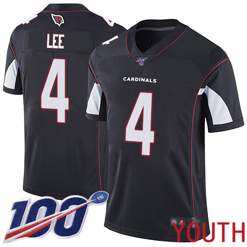 Arizona Cardinals Limited Black Youth Andy Lee Alternate Jersey NFL Football #4 100th Season Vapor Untouchable->youth nfl jersey->Youth Jersey